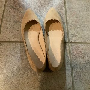 Beige ballet flats